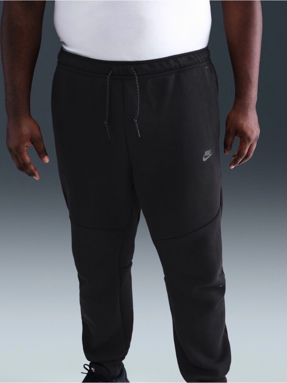 Nike Tech Men's Black Joggers with Subtle Logo